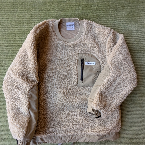 Gramicci Beige Sherpa Crewneck Sweater